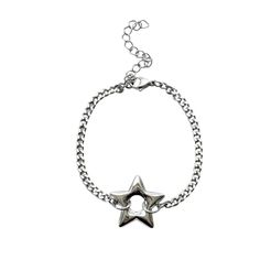 Puffy Star Pendant Bracelet Silver or Black 866 Custom Design Y2k Grunge Emo Star Necklace Handmade Necklace Handmade Jewelry Usa - Etsy Y2k Grunge, Bracelet Silver, Pendant Bracelet, Star Pendant, Little Miss, Handmade Necklace, Star Necklace, Necklace Handmade, Stainless Steel Chain