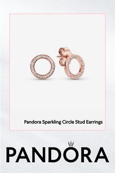 Pandora Sparkling Circle Stud Earrings | Gold | 280585CZ Rose Gold Cubic Zirconia Jewelry With Pave Setting, Rose Gold Jewelry With Pave Setting In Cubic Zirconia, Sparkling Rose Gold Earrings In Fine Jewelry Style, Rose Gold Diamond Earrings With Sparkling Stones, Sparkling Rose Gold Fine Jewelry Earrings, Sparkling Rose Gold Earrings For Anniversary, Sparkling Rose Gold Diamond Jewelry, Anniversary Sparkling Rose Gold Earrings, Dazzling Rose Gold Diamond Earrings As Gift