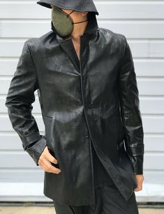 CoSTUME NATIONAL HOMME Vegan Leather Jacket Made in Italy Color - Black Size - 52 (see photos for exact measurements). Model in the photos is 6 ft tall, 185 lbs. This stylish jacket is in great condition. It’s got some signs of wear on the fabric and couple discoloration spots; missing top button. Please ask all the questions prior to purchasing or sending an offer! ABSOLUTELY NO RETURNS! Payment is due within 48 hours after the end of the listing. Thank you for your interest. Costume National, Vegan Leather Jacket, Stylish Jackets, Black Coat, Vest Jacket, Vegan Leather, The End, In Italy, Mens Accessories