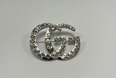 Silver Double G Brooch - Foxy And Beautiful Luxury Designer, Costume Jewelry, Luxury Design, Silver Plate, Silver Plated, Branding Design, Diamonds, Plating, Silver