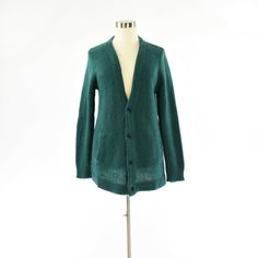 Free Shipping. Free Returns. Everyday.* Fuzzy forest green cardigan sweater 4 button closure 2 outer pockets Great pre-owned condition Tag Size: XL Forest Green Cardigan, Green Sweater Cardigan, Cashmere Sweater Women, Green Cardigan, High Waisted Shorts Denim, Crop Jacket, High Waisted Denim, Jumpers And Cardigans, Cashmere Sweaters