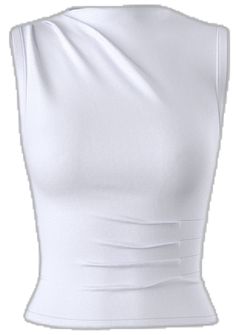 White Fitted Slightly Cropped Tops, Fitted Solid Crop Top For Day Out, Elegant Solid Cropped Crop Top, Chic Slightly Cropped White Top, Chic Solid Color Fitted Crop Top, Chic Slightly Cropped Stretch Tops, Collage Outfits, Baby Ballerina, Pleated Top