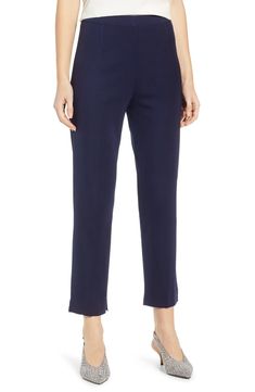 Free shipping and returns on Ming Wang Pull-On Ankle Pants at Nordstrom.com. <p>Wardrobe-staple pants in a stylish tapered cut boast a carefree knit designed to keep a neat, polished look.</p> Fitted Workwear Capri Pants, Fitted Capri Length Work Pants, Fitted Capri Length Pants For Work, Workwear Capri-length Pull-on Bottoms, Elegant Straight Leg Stretch Capris, Elegant Workwear Capri Bottoms, Elegant Capri Length Pants For Workwear, Workwear Cropped Leg Pull-on Pants, Business Casual Cropped Leg Pull-on Pants