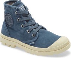 Palladium Pampa Hi Bootie (Women) | Nordstrom Casual Low-top Lace-up Boots With Lug Sole, Trendy High-top Lace-up Boots With Rubber Sole, Casual High-top Sneakers With Textured Sole For Winter, Winter Casual High-top Sneaker Ankle Boots, Casual Lace-up Boots With Lug Sole For Outdoor, Casual Winter High-top Sneakers With Textured Sole, Trendy Mid-top Boots For Fall, Urban High-top Lace-up Boots For Fall, Casual Mid-top Lace-up Boots With Rubber Sole