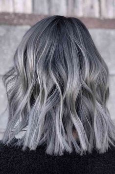 Clairol Hair Color Chart, Ombre Hair Ideas, Short Bleached Hair, Ash Grey Hair, Silver Ombre Hair, Baylage Hair, Grey Ombre Hair, Grey Blonde Hair, Granny Hair