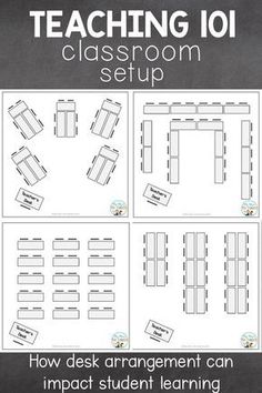 teaching 101 classroom setup with instructions for how to use them