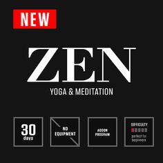 the new logo for yoga and meditation is shown in this image, which includes three different symbols