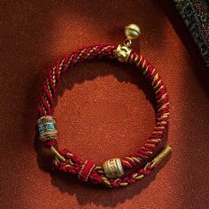 Style Six Word Mantra Bracelet Multicolored Rope Hand Woven Red Rope Bracelet Material: Rope, Alloy Mantra Bracelet, Six Words, Red Rope, Men's Bracelet, Mantra, Fashion Bracelets, Rope Bracelet, Hand Woven, Mens Bracelet