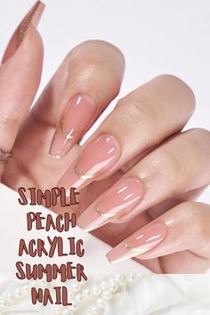 Simple Peach Acrylic Summer Nails: Vacation Nails, Trendy Summer Nails, Fun Spring Nails, Summer Nail Ideas, July 4th Nails Designs, Rainbow Nail Art Designs, Pride Nails Designs, Summer Nail Ideas, Two Color French Tip Nails, Pride Month Nails, Europe Summer Nails, Patriotic Nail Designs, Sun Nails, College Graduation Nails, Subtle Pride Nails, Short Classy Nails, Bi Pride Nails, Europe Summer Nails, Hibiscus Flower Nails, Dominican Nails, Hawaiian Flower Nails, Hawaiian Flower Nails Acrylic, Hibiscus Nail Art, Tropical Nail Designs, Mexican Style Nails, Spring Stiletto Nails, Summer Almond Nails, Hot Summer Nails, Black And White Nails, Square Nails, Black Nail Sets, Black French Nails, Nails, Milky French pedicures, Light pink Nails, Square nails, Funky Nails, Glitter nails.