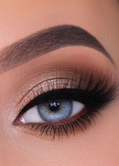 Inner Cat Eye, Amber Eyeshadow Looks, Dramatic Eye Makeup For Brown Eyes, Maid Of Honor Eye Makeup, Eyeshadow Look For Blue Eyes, Birthday Makeup Looks Natural Smokey Eye, Wedding Eyeshadow For Blue Eyes, Homecoming Makeup Ideas For Blue Dress, Prom Eye Shadow