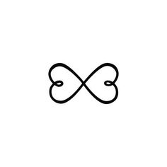 an infinite sign that is made up of two lines and has the letter s in it