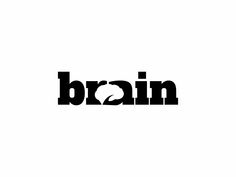 the word brain written in black on a white background