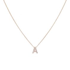 Show off your sophisticated and brilliant style in Adina Eden's Diamond Initial Necklace, featuring a dainty initial charm set with sparkling diamonds on a delicate chain of 14K gold. Customize this pendant necklace with either your first or last initial or the initial of your significant other. This dazzling piece is a definite crowd-pleaser particularly when you rock it with a few fine necklaces and a pair of heels for a flirty look. Product Details 14K Gold, 14K White Gold & 14K Rose Gold Dia Diamond White Cubic Zirconia Initial Pendant Necklace, White Initial Pendant Necklace For Formal Occasions, White Gold Initial Pendant Necklace With Cubic Zirconia, White Gold Cubic Zirconia Initial Pendant Necklace, Elegant Rose Gold Initial Pendant Necklace, Rose Gold Diamond Necklace With Single Cut Diamonds, Formal Diamond White Initial Pendant Jewelry, Rose Gold Cubic Zirconia Diamond Necklace With Pave Setting, Fine Jewelry Diamond White Necklace With Pave Setting