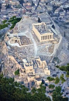 an aerial view of the acrobatic city of palmyran, turkey