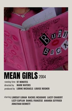 the mean girls book is pink and black