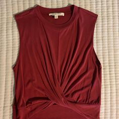 Great Condition, Never Worn Red Sleeveless Top For Date Night, Dressy Tank Tops, Living Dolls, Tank Top, Womens Tops, Tank Tops, Red, Women Shopping, Color