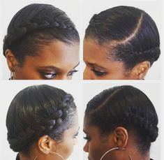 crown braid Braid Crown, Braided Crown Hairstyles, Protective Hairstyles For Natural Hair, Pelo Afro, Flat Twist, Hair Styles 2017, Natural Hair Updo, Crown Braid, Natural Hair Tips