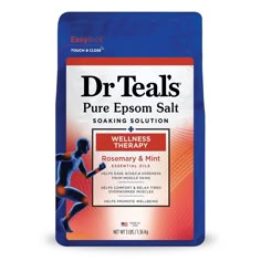 Dr Teal's Wellness Therapy Soaking Solution combines Pure Epsom Salt (Magnesium Sulfate USP), which has long been known to revitalize tired, achy muscles and refresh skin's appearance, with luxurious essential oils to help provide relief from stress. Rosemary, Spearmint, and Peppermint essence helps to soothe your body of daily stress while refreshing your mind and promoting whole body relief and wellness. Soak away discomfort from sore muscles: Pour at least 2 cups of Dr. Teal's Wellness Epsom Dr Teals, Epsom Salt Magnesium, Prostate Health Men, Mint Essential Oil, Foaming Bath, Soothing Bath, Rosemary Mint, Bath Salt, Epsom Salt