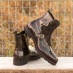 Matua Octavian Boots - Q by QS Luxury Formal Moto Boots With Buckle Closure, Luxury Moto Boots For Business In Fall, Buckle Boot, Mens Dress Boots, Custom Design Shoes, Traditional English, Business Shoes, Free Shoes, Shoe Tree