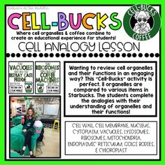 an advertisement for cell - buck's coffeehouse with information about the process and how to use it