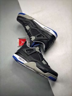 Air Jordan 4 ” Motorsport Away” Black/Game Royal-Matte Silver-White Walk the talk and make a statement with our top-quality Sneakers. Shop now and step up your shoe game! Please carefully choosing the size number according the size chart as we CAN NOT offer return or refund if you choose a wrong size.The product need 3-5 business days to check the quality before shipping.Our High Quality Shoes models are various, please contact to our support to ask for the model you need.Because each device displays a different color. Therefore, the actual color of the item may not be 100% the same [...] Jordan 4 Motorsport, Walk The Talk, Jordan 1 Blue, Blue Chill, Jordan 1 Black, Air Jordan 4, High Quality Shoes, The Talk, Jordan 1 Mid