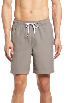 Nordstrom 7-Inch Recycled Polyester Classic Swim Trunks | Nordstrom Relaxed Fit Nylon Swim Trunks For Poolside, Recycled Polyester Swim Trunks With Built-in Shorts For Beach, Lightweight Nylon Swim Trunks, Lightweight Recycled Polyester Activewear For Summer, Nylon Swim Trunks Relaxed Fit For Outdoor, Functional Nylon Swim Trunks With Relaxed Fit, Relaxed Fit Nylon Swim Trunks, Recycled Polyester Athletic Shorts For Summer, Recycled Polyester Summer Athletic Shorts