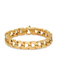 18K Goldplated Stainless Steel Chain Link Bracelet Classic Gold Adjustable Cuban Link Bracelet, Classic Adjustable Gold Cuban Link Bracelet, Gold-tone Curb Chain Bracelets Gold-plated, Gold-tone Curb Chain Bracelets Gold Plated, Gold-tone Curb Chain Bracelet Gold-plated, Gold-tone Curb Chain Bracelet, Gold Plated, Adjustable Gold Cuban Link Bracelet With Curb Chain, Gold Metal Cuban Link Bracelet, Modern Gold Curb Chain Jewelry