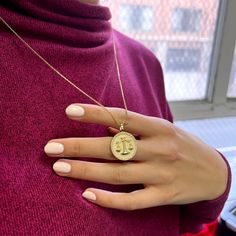 This sparkly and bold Zodiac Necklace is a stunning symbol of the sign that means most to you. Stunningly crafted in 14K Solid Gold, with a luxurious pave set diamond trim all around. This is the perfect centerpiece to complete your new favorite layer. Available in 3 gold colors and many chain length options.  Size: 22 Luxury Zodiac Sign Round Pendant Jewelry, Yellow Gold Zodiac Sign Pendant Jewelry, 14k Gold Zodiac Sign Medallion Jewelry, Yellow Gold Zodiac Sign Jewelry, Gold Zodiac Sign Fine Jewelry, Fine Jewelry Diamond Zodiac Sign, Fine Gold Jewelry With Zodiac Sign, Gold Zodiac Sign Diamond Necklace, Gold Diamond Zodiac Sign Necklace