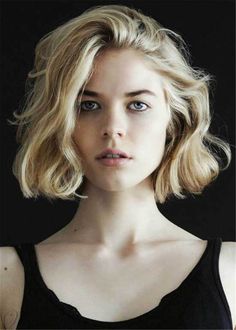 Lob One Side Part Medium Wave Synthetic Hair Lace Front Cap Wigs 14 Inches: M.Wigsbuy.com Choppy Bob Hairstyles, Short Straight Hair, Hair Styles 2017, Curly Bob Hairstyles, Haircut For Thick Hair, Short Styles