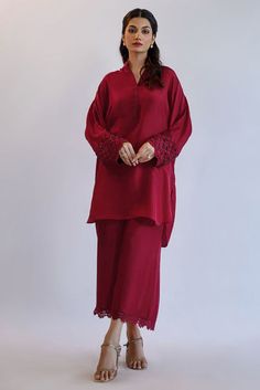 Show details for Amani (Kut259) Shades Of Maroon, Deco Pattern, Pakistani Dress