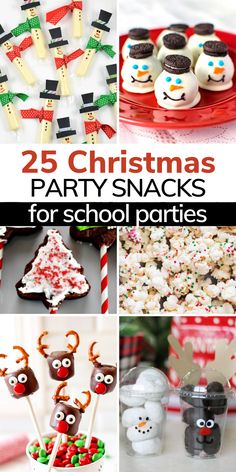 25 christmas party snacks for school parties