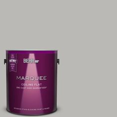 the behrot marquee paint is shown in an open, dark purple color