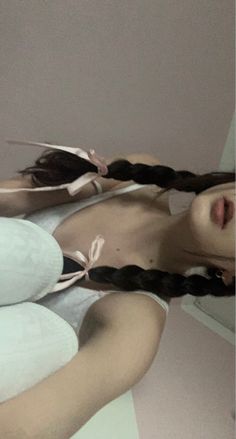 Mode Ulzzang, Ribbon Hair, Foto Ideas Instagram, Aesthetic Hair, Pretty Hairstyles, Hair Goals, Hair Looks