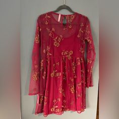 Questions? Leave A Comment Below! Red Embroidered Dress For Festive Spring Occasions, Embroidered Dress For Fall Festivities, Fall Festive Embroidered Dresses, Festive Embroidered Fall Dress, Embroidered Holiday Dresses For Festive Occasions, Embroidered Dresses For Festive Holiday, Burgundy Dress Long Sleeve, Burgundy Dress Long, Long Sleeve Burgundy Dress