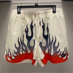 Nike Sportwear Nsw Flames Fire Shorts Color: White Red Black Men Size Xxl Style Code: Dv9628-133 Condition: Brand New With Tags White Sportswear Shorts For Leisure, Nike White Leisure Bottoms, Red Sportswear Bottoms For Leisure, Nike White Streetwear Shorts, Nike White Bottoms For Streetwear, White Nike Bottoms For Streetwear, White Nike Bottoms For Beach, Nike Shorts For Summer Streetwear, White Sports Bottoms For Summer