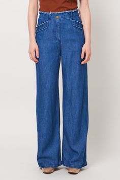 Washed Indigo Lynn Pant RA-PANT LASTCHANCE-FALL1'23 Front Pocket Jeans, Knit Bottom, Soft Classic, Pocket Jeans, Fashion Details, Denim Blue, Denim Women, Front Pocket, Jacket Dress