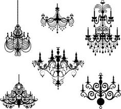 chandelier clipart black and white free to use on all types of chandeliers