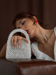 Beaded bag
Bead bag
Crystal bag
White bag
Beaded purse 
Evening bag 
Mini bag 
Clutch 
Crossbody bag 
Aesthetic bag 
Crossbody bag
Top handle bag 
Shoulders bag Handheld Shoulder Bag With Rhinestones As Gift, White Top Handle Evening Bag Gift, White Party Tote Shoulder Bag, Chic Rhinestone Shoulder Bag As Gift, White Tote Evening Bag For Party, Silver Shoulder Bag With Pearl Handle As A Gift, White Rectangular Bag With Rhinestones, White Rectangular Bags With Rhinestones, Handheld Bags With Rhinestones For Gifts