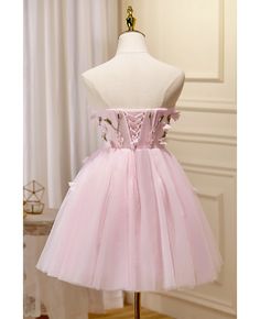 Get 10% off now! Buy lovely pink flowers short tulle homecoming dress strapless at cheap price online. Free stable shipping and pro custom service since 2009. Pink Strapless Dress For Bridesmaid During Prom Season, Pink Strapless Bridesmaid Dress For Prom Season, Pink Strapless Bridesmaid Dress For Prom, Pink Strapless Mini Dress For Homecoming, Pink Strapless Dress For Homecoming And Prom, Pink Strapless Dress For Homecoming Prom Season, Pink Strapless Dress For Prom Party, Pink Strapless Dress With Sweetheart Neckline For Homecoming, Pink Strapless Tulle Dress For Prom