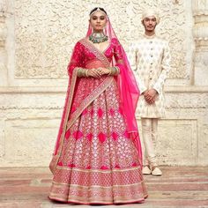 The Magnificently Amazing New Winter 2019 Collection By Sabyasachi Is A Dream For Beholders Lehenga Designs Latest, Designer Bridal Lehenga Choli, Silk Lehenga Choli, Couple Wedding Dress, Indian Bridal Photos