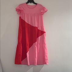 2 Side By Side Pockets Never Worn Handmade Large Dress, Multicolor Dress, Multi Color, Colorful Dresses, Womens Sizes, Womens Dresses, Red, Dresses, Women Shopping