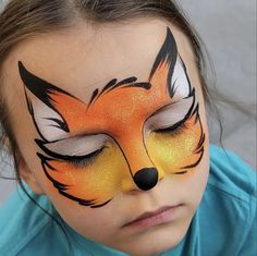 Fox Face Paint, Easy Face Painting Designs, Fairy Face Paint, Animal Face Paintings, Cunning Fox, Christmas Face Painting, Girl Face Painting, Face Painting Tutorials, Festival Face