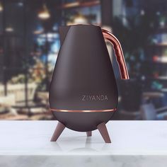 the ziyandaa speaker is designed to look like it has a copper handle