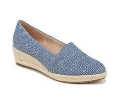 Women's LifeStride Kamilla Espadrille Wedges | Shoe Carnival Comfortable Spring Synthetic Espadrilles, Spring Slip-on Synthetic Espadrilles, Casual Spring Wedge Heel Slip-ons, Casual Slip-ons With Wedge Heel For Spring, Spring Beach Slip-ons In Synthetic Material, Comfortable Spring Slip-ons With Woven Sole, Comfortable Wedge Heel Espadrilles For Spring, Comfortable Spring Espadrilles With Wedge Heel, Summer Textile Slip-ons With Removable Insole