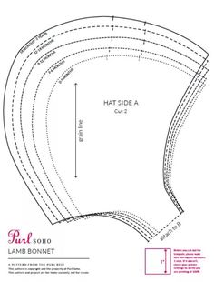 the back side of a sewing pattern with measurements for the top and bottom half of it