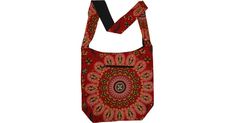 Ethnic Mandala Print Red Cotton Shoulder Bag in Purses-Bags - A red beautiful ethnic mandala printed bohemian cotton shoulder bag with yellow and black flora - an attractive and colorful bag on your shoulder with all the things you need when you are out and traveling, including a pocket for a cell phone on the front of the bag. Features: Yoga, Vacation, Beach, Bohemian, Handmade. Bohemian Cotton Shoulder Bag For Travel, Bohemian Cotton Bags With Pockets, Bohemian Cotton Bag With Pockets, Bohemian Cotton Bag With Adjustable Strap, Bohemian Red Cotton Bags, Red Bohemian Cotton Shoulder Bag, Red Bohemian Cotton Bags, Red Cotton Shoulder Bag With Adjustable Strap, Red Shoulder Bag For Daily Use And Festivals