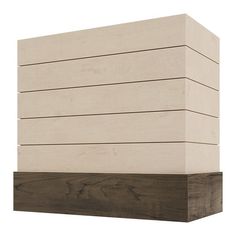 a close up of a wooden block on a white background