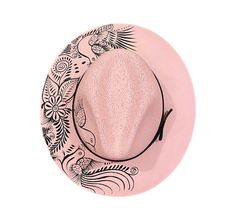 Top off your look with our new favorite accessory - a hand-painted hat from Mexico! Comfortable enough to wear all day, our unique hats are sun-protection with STYLE.    Product Details:  Features: Soft elastic trim around the inner circumference makes fit snug, but never constricting  Hand-painted in Mexico Spot Clean Adjustable Pink Hand Painted Hat, Adjustable Hand Painted Pink Hat, Painted Hats, Unique Hats, Independent Designers Fashion, Badger, Pink Black, Sun Protection, Designer Fashion