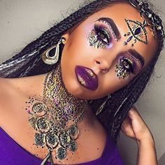 girl, fashion et dress image sur We Heart It Princes Makeup, Fortune Teller Makeup, Carnaval Make-up, Fortune Teller Costume, Creepy Halloween Makeup, Cool Halloween Makeup, Halloween Makeup Scary