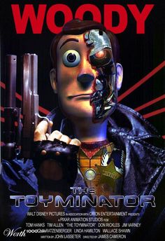 a movie poster for woody the terminator